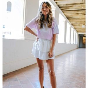 Limited Edition tennis skirt White Layered Mini